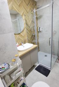Kúpeľňa v ubytovaní Apartament Olecko Centrum