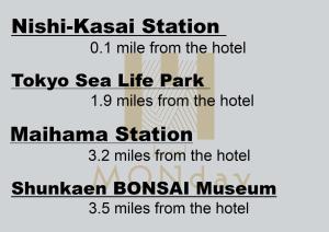 Fotografie z fotogalerie ubytování hotel MONday Tokyo Nishikasai v Tokiu