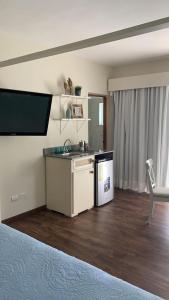 Kuchyň nebo kuchyňský kout v ubytování Apartment in Cadaques Caribe