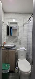 Ванная комната в Andaliving Campo Valdes Hospedaje