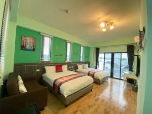 Postel nebo postele na pokoji v ubytování Dawn B&B