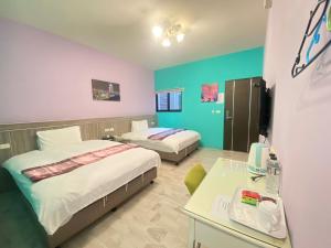 Postel nebo postele na pokoji v ubytování Dawn B&B