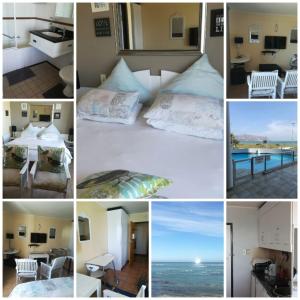 a collage of photos of a hotel room at Strand Beach Road Unit 416 in Strand