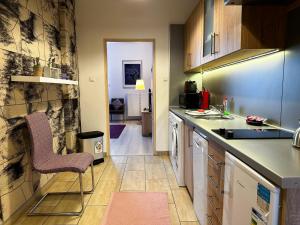 A kitchen or kitchenette at ABT Apartments Karoly