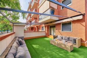 Ruang duduk di Ca Martina I Apartamento ideal con gran terraza cerca del mar