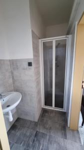 Koupelna v ubytování Hotel Rada