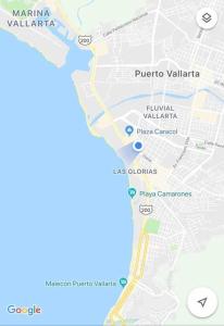 a map of the city of puerto vallarta at Casa cerca del mar! 4 Habitaciones con aire acondicionado in Puerto Vallarta