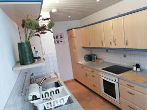 Köök või kööginurk majutusasutuses APARTMENT SONNE Reusa