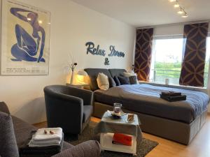 Posezení v ubytování Comfort-Apartment