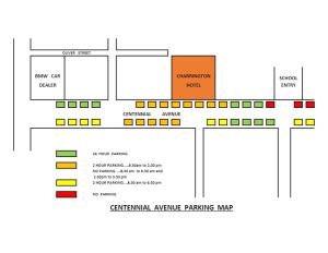 un diagrama esquemático de un mapa gráfico de estacionamiento de archivos en Charrington Hotel, en Sídney