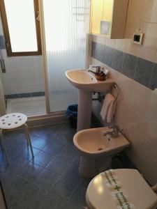 Koupelna v ubytování Hotel Elizabeth