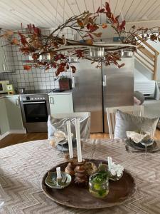 Kuchyň nebo kuchyňský kout v ubytování Ruth & Iris Farmhouse + 21 fotografií
