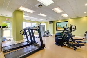 a gym with treadmills and ellipticals in a room at Indigo West #2004 in Perdido Key