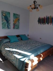 Ένα ή περισσότερα κρεβάτια σε δωμάτιο στο Villa Sila