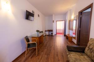 TV a/nebo společenská místnost v ubytování Hotel Sir Lujerului