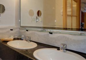 Koupelna v ubytování Hotel Druzba