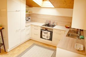 Kuchyň nebo kuchyňský kout v ubytování Apartment Hufnagl