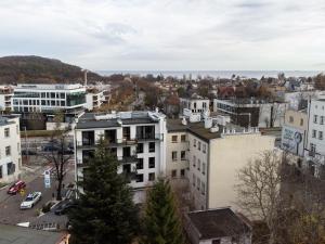 Výhľad na mesto Gdyňa alebo výhľad na mesto priamo z apartmánového hotela