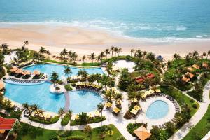 an aerial view of a resort near the beach at InterContinental Grand Ho Tram in Ho Tram