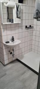 Koupelna v ubytování SG Apartment