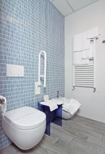 Koupelna v ubytování Albergo Al Viale