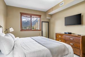 Alluring Mountain View Condo - Right In The Heart Of Downtown - managed by Little Sister Getaways的电视和/或娱乐中心
