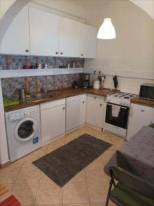 Een keuken of kitchenette bij Vince apartman