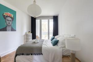 Posteľ alebo postele v izbe v ubytovaní Frida - 2 chambres - Balcon