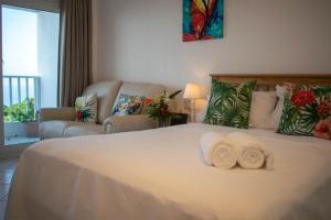 Katil atau katil-katil dalam bilik di Morne SeaView Apartments
