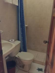 Koupelna v ubytování Cabinas surf Arribadas