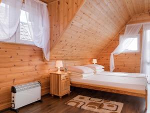 Letto o letti in una camera di Chalet in Rewal near Baltic Sea Beach
