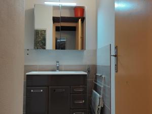 Kuchyňa alebo kuchynka v ubytovaní Studio cosy 4 pers, au pied des pistes - 19m², ascenseur, TV, cuisine équipée, rénové, proche télécabines - FR-1-689-83