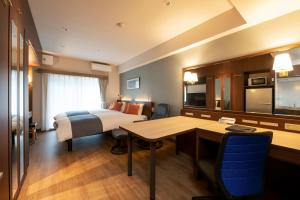 TV a/nebo společenská místnost v ubytování Hotel New Port Yokosuka