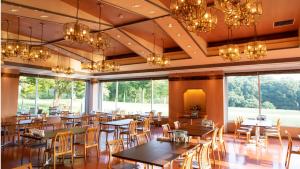 Restaurace v ubytování Kyukamura Taishakukyo
