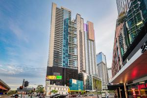 Γενική άποψη της πόλης Μελβούρνη ή θέα της πόλης από  αυτό το διαμέρισμα