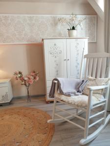 Posezení v ubytování Stillvolle Designwohnung im historischen Zentrum