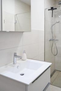 Koupelna v ubytování ApartWehr Business&Ferien Apartment Lila