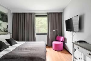 TV i/ili zabavni centar u objektu Best Western Hotell SoderH