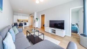 Telewizja i/lub zestaw kina domowego w obiekcie Apartamenty Sun & Snow BLUE II