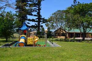 un parque infantil con tobogán en The Farmers Lodge en Thorndale