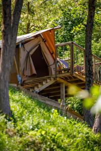 Zahrada ubytování Glamping Bagrem