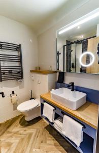 Koupelna v ubytování Logis Hôtel du Parc