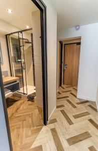 Koupelna v ubytování Logis Hôtel du Parc