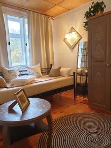 Posezení v ubytování Stillvolle Designwohnung im historischen Zentrum