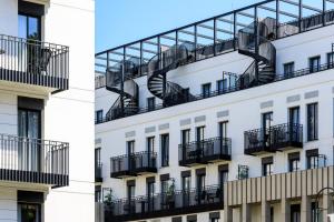 Budynek, w którym mieści się apartament