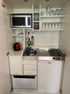 A kitchen or kitchenette at Top Central Apartment on Karlsplatz Vienna