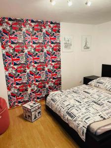Posteľ alebo postele v izbe v ubytovaní Klebi’s apartmanház