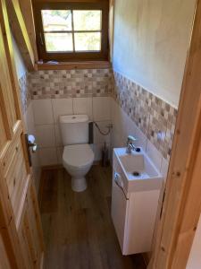 Koupelna v ubytování Apartmány Pod Kopcem