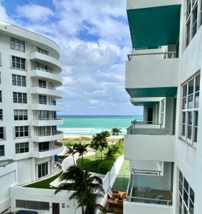 a view of the beach from a building at Seacoast by Miami Ambassadors in Miami Beach