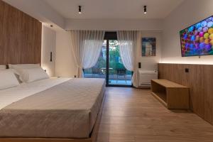 A&N Athens Luxury Apartments - Akadimou客房内的一张或多张床位